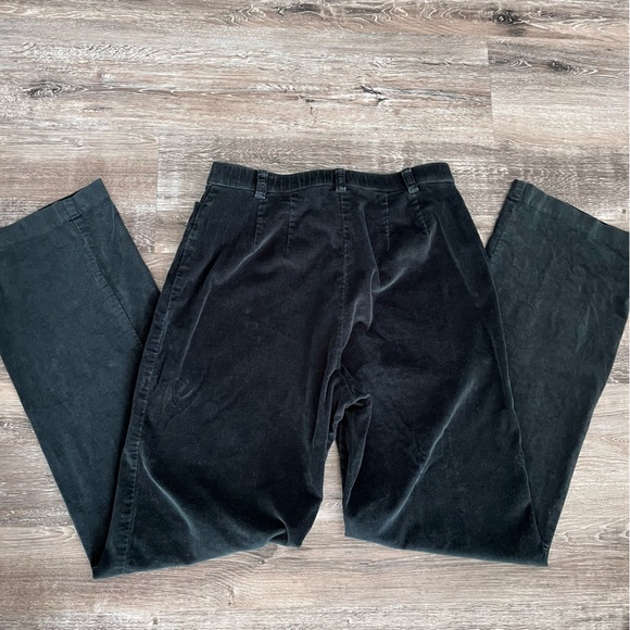 Forest Green Corduroy Wide Leg Pants - Picture 3 of 6